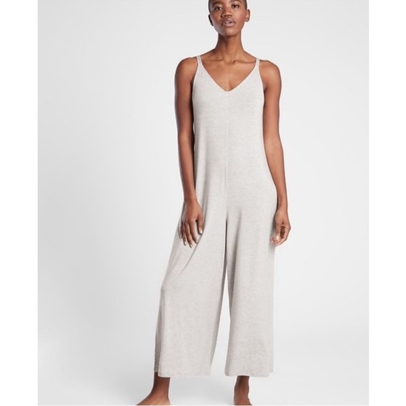 Athleta Pants - NWOT Athleta Nighttime Bliss Heather Grey Sleep V-Neck Tencel Romper Size: XS